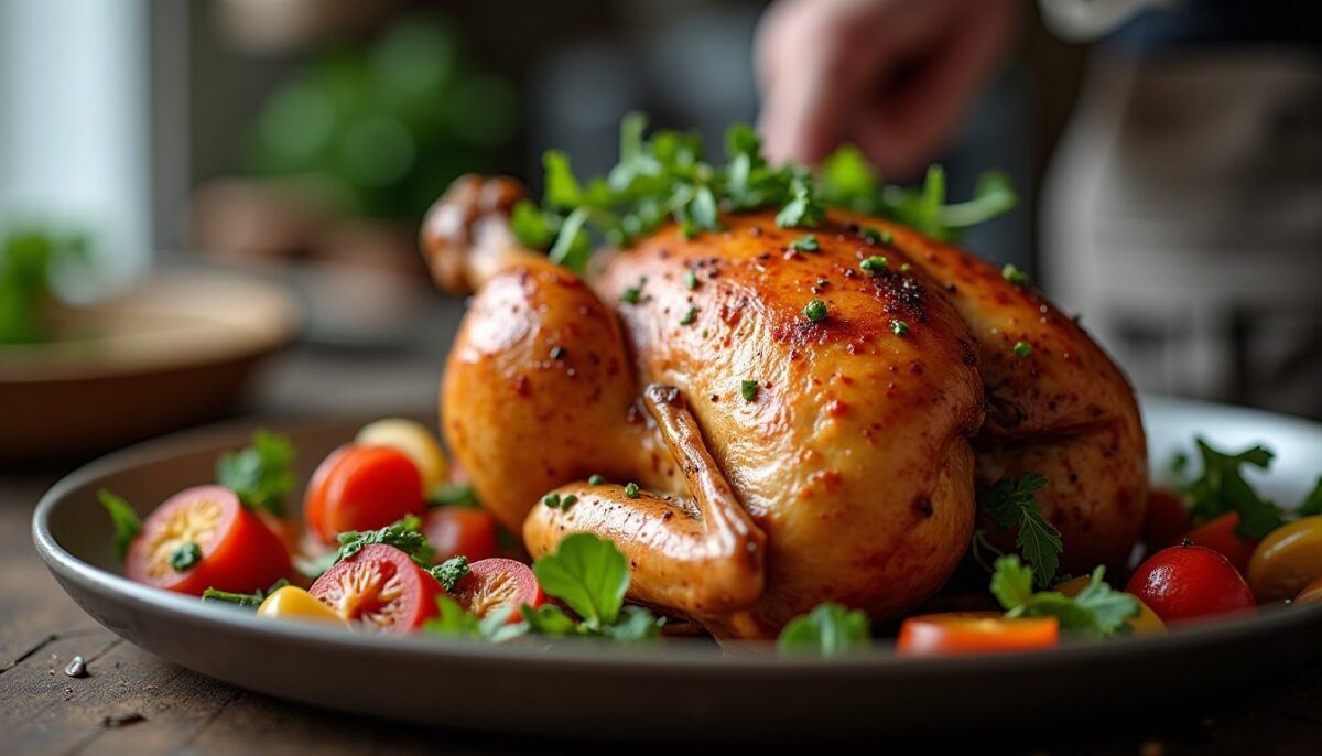 Cuisson parfaite du haut de cuisse de poulet au four : guide pour une viande tendre et savoureuse