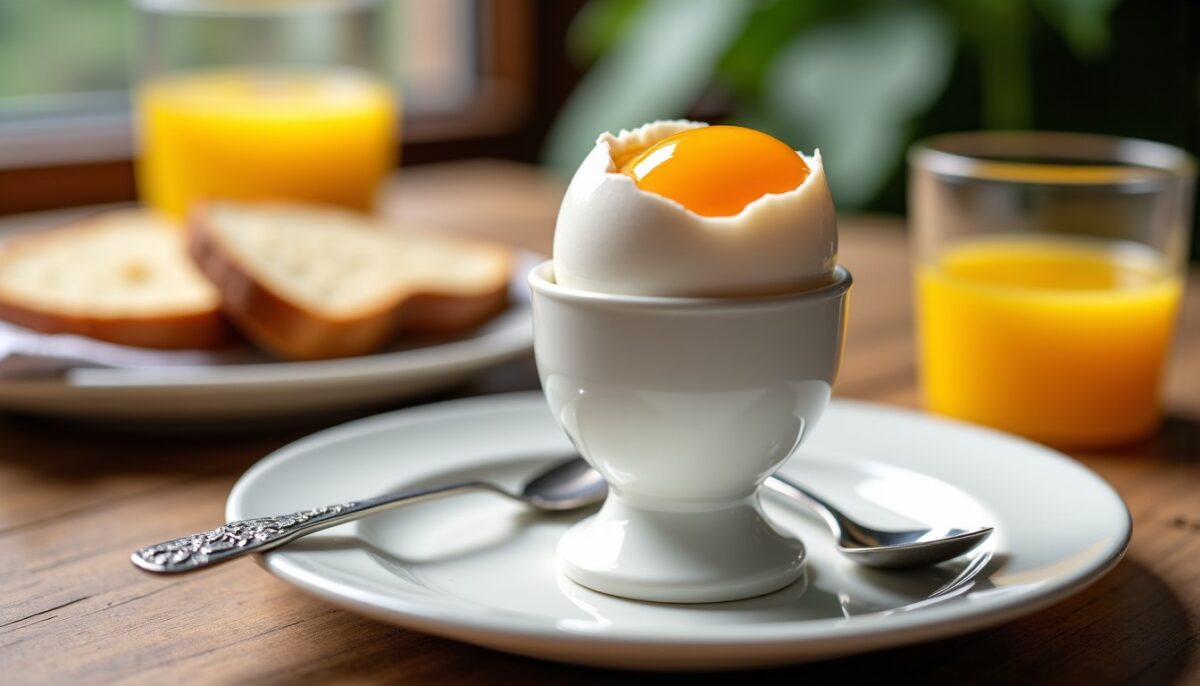 Œuf à la coque : maîtrisez le temps de cuisson pour un jaune délicieusement coulant Œuf à la coque : maîtrisez le temps de cuisson pour un jaune délicieusement coulant