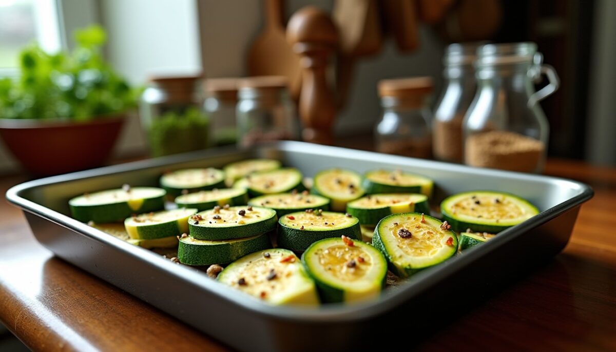 Courgettes en rondelles au four : le secret facile pour un plat tendre et plein de saveurs Courgettes en rondelles au four : le secret facile pour un plat tendre et plein de saveurs