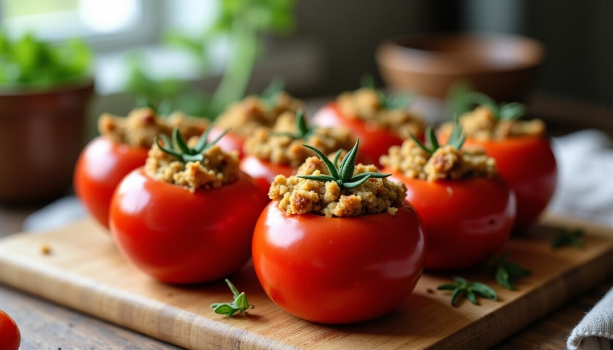 Maîtriser la cuisson des tomates farcies : guide ultime pour un résultat savoureux et parfait Maîtriser la cuisson des tomates farcies : guide ultime pour un résultat savoureux et parfait